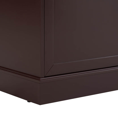 Ruby 3 Door Sideboard with Drawers - Chocolate - DUSK
