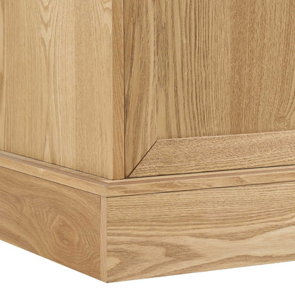 Ruby 3 Door Sideboard with Drawers - Light Wood - DUSK