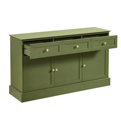 Ruby 3 Door Sideboard with Drawers - Olive - DUSK