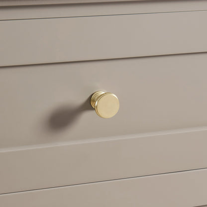 Ruby 3 Door Sideboard with Drawers - Taupe - DUSK