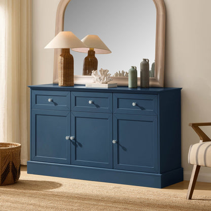 Ruby 3 Door Sideboard with Drawers - Teal - DUSK