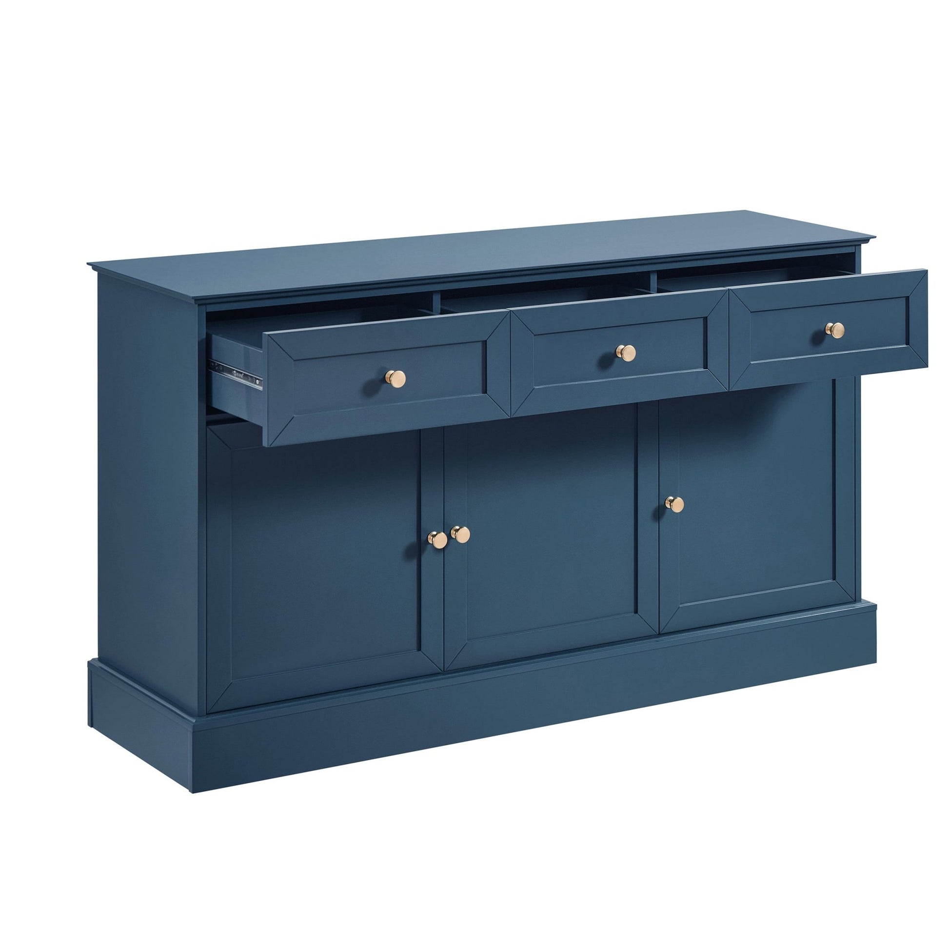 Ruby 3 Door Sideboard with Drawers - Teal - DUSK