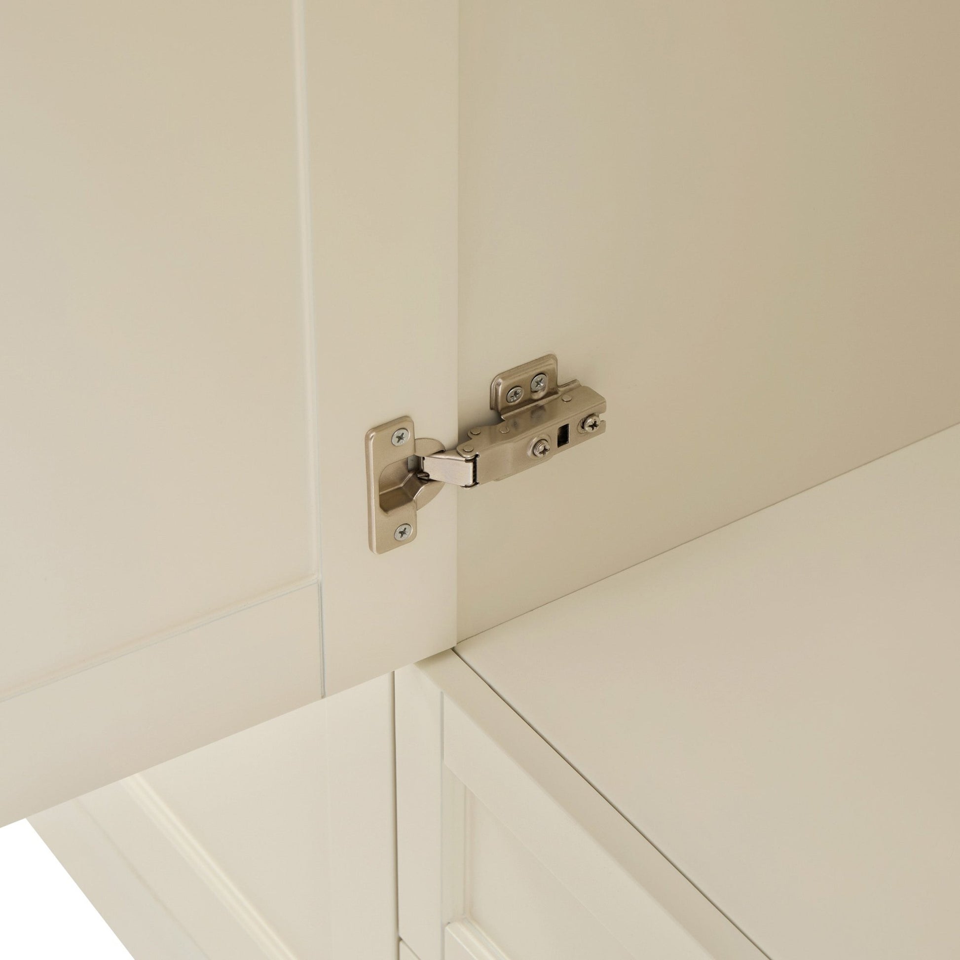 Ruby 3 Door Wardrobe with Drawers - Cream - DUSK