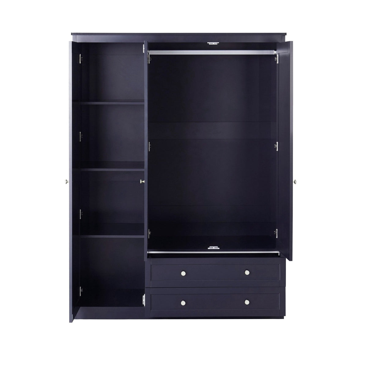 Ruby 3 Door Wardrobe with Drawers - Midnight - DUSK