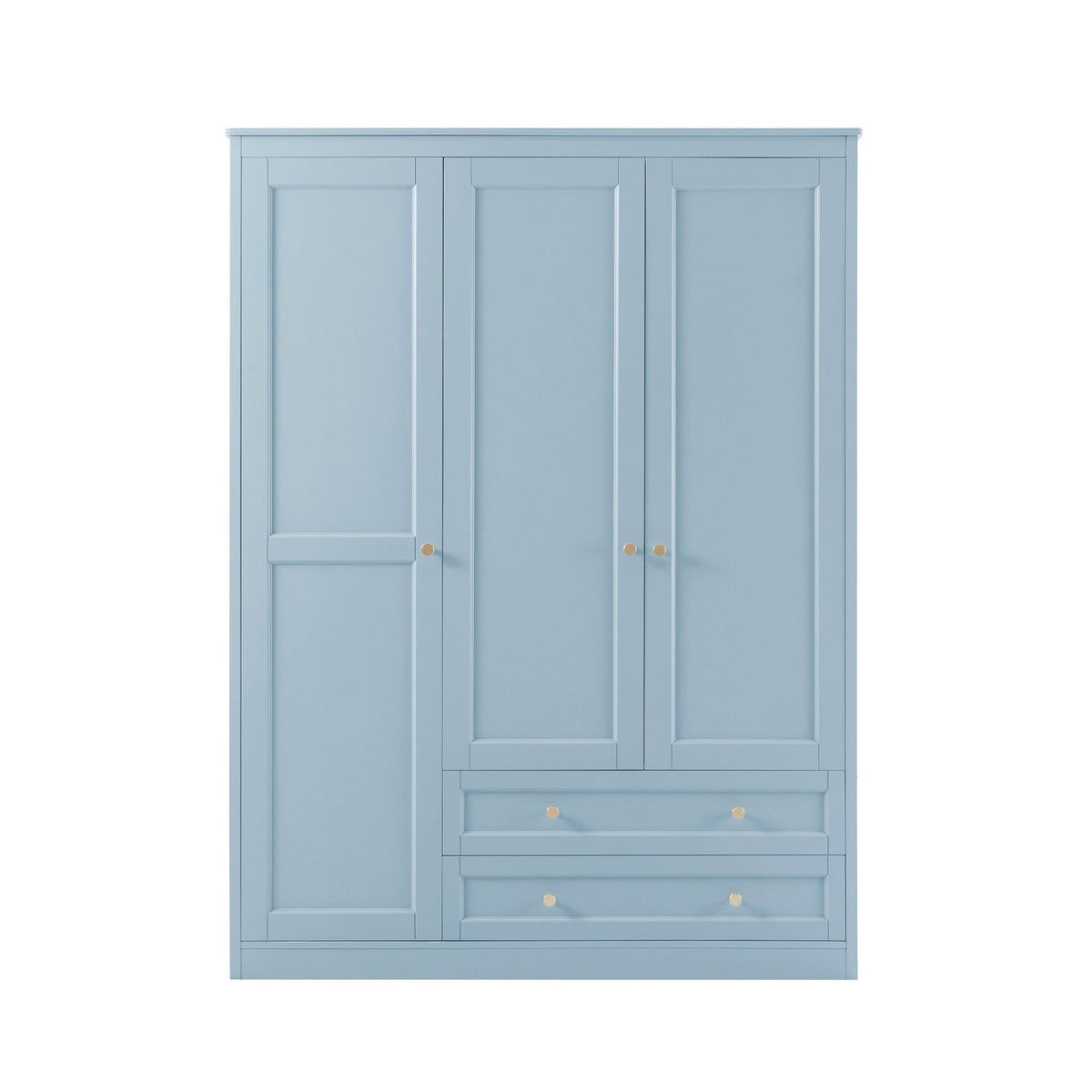 Ruby 3 Door Wardrobe with Drawers - Sky Blue - DUSK