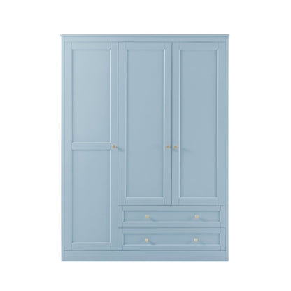 Ruby 3 Door Wardrobe with Drawers - Sky Blue - DUSK