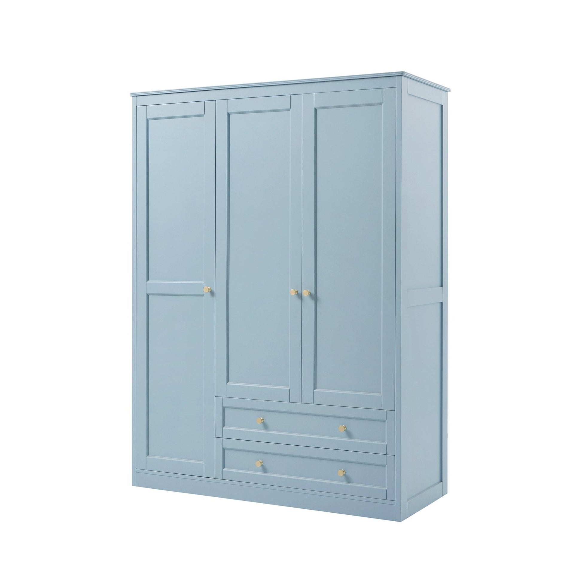 Ruby 3 Door Wardrobe with Drawers - Sky Blue - DUSK