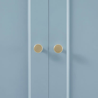 Ruby 3 Door Wardrobe with Drawers - Sky Blue - DUSK