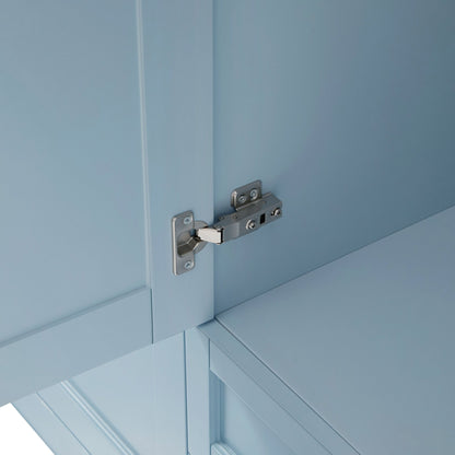 Ruby 3 Door Wardrobe with Drawers - Sky Blue - DUSK