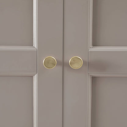 Ruby 3 Door Wardrobe with Drawers - Taupe - DUSK