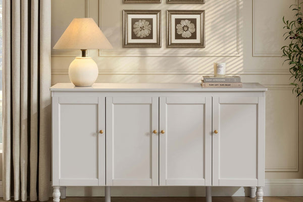 Ruby 4 Door Sideboard - Stone Grey - DUSK