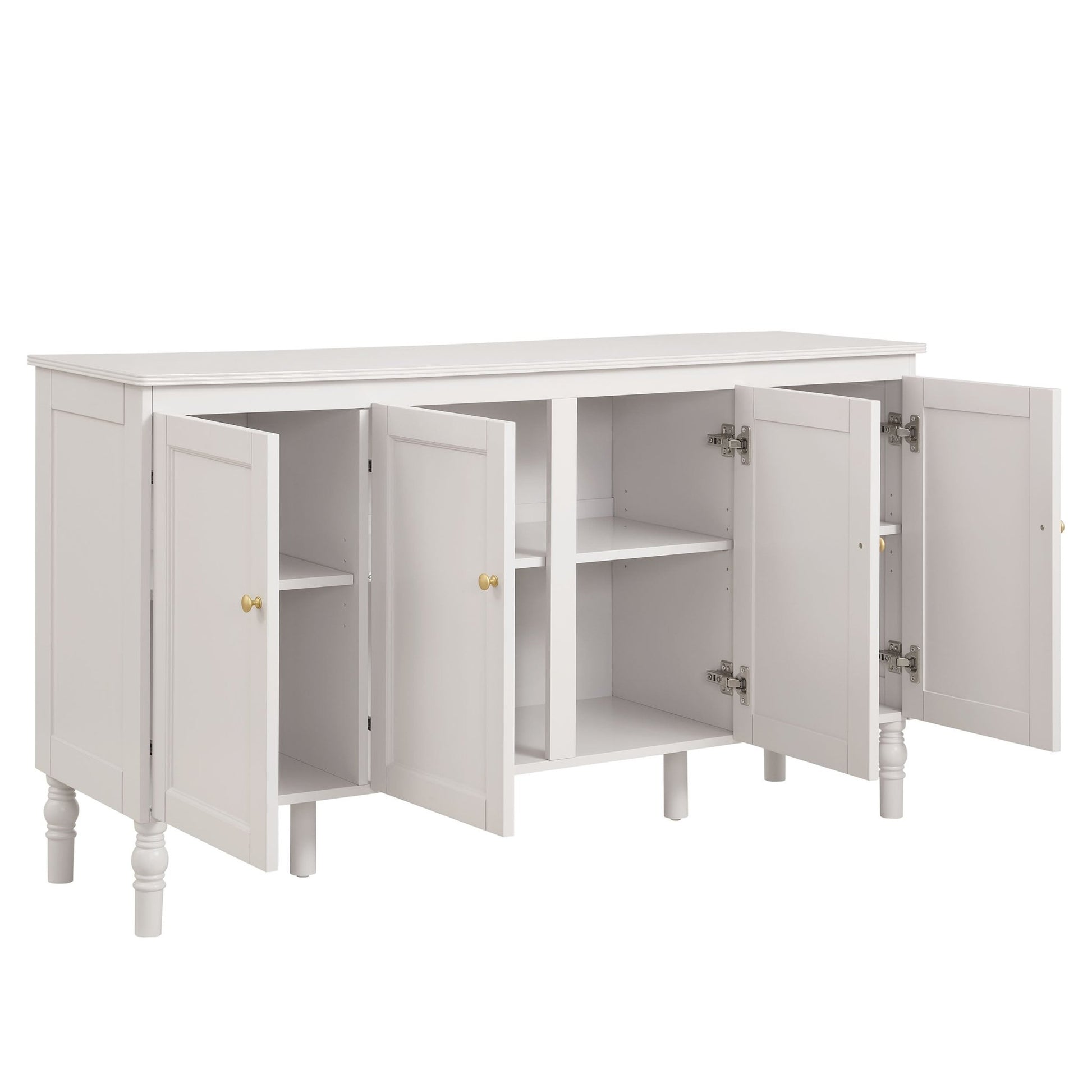 Ruby 4 Door Sideboard - Stone Grey - DUSK