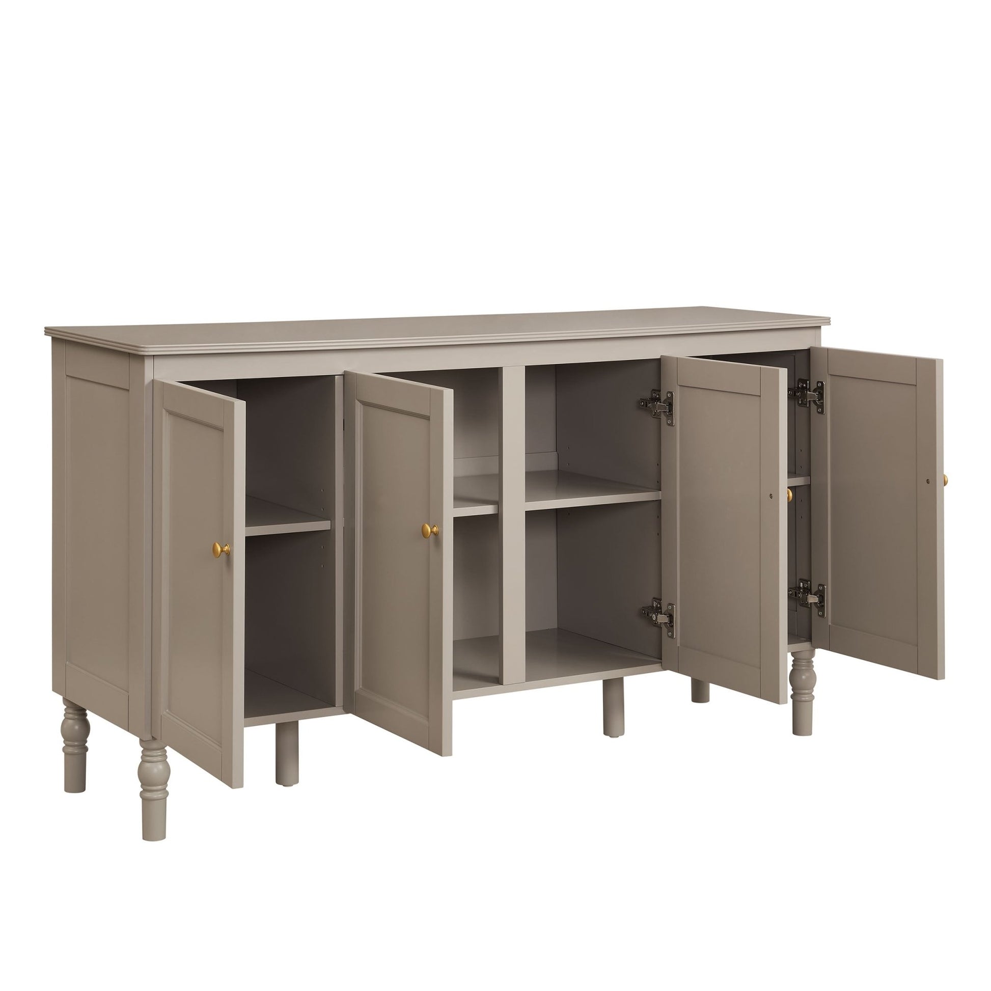 Ruby 4 Door Sideboard - Taupe - DUSK