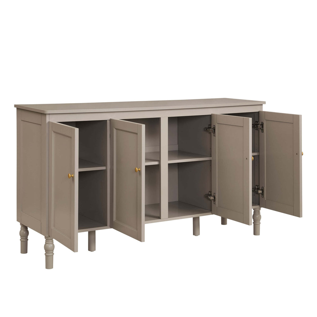 Ruby 4 Door Sideboard - Taupe - DUSK