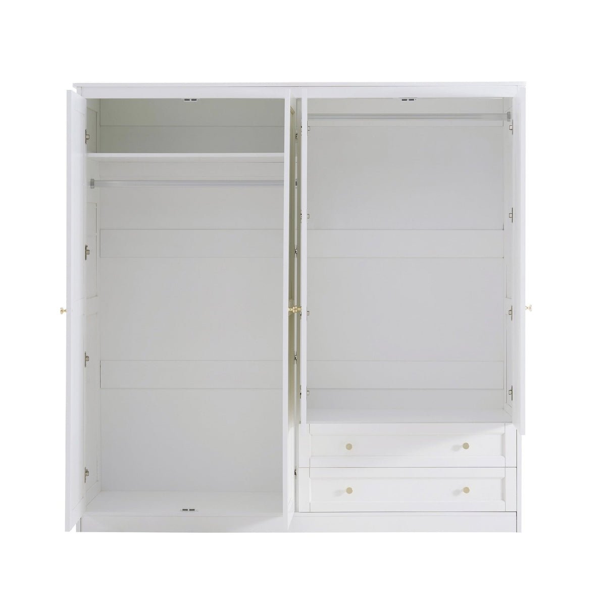 Ruby 4 Door Wardrobe - Warm White - DUSK