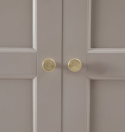 Ruby 4 Door Wardrobe with Drawers - Taupe - DUSK