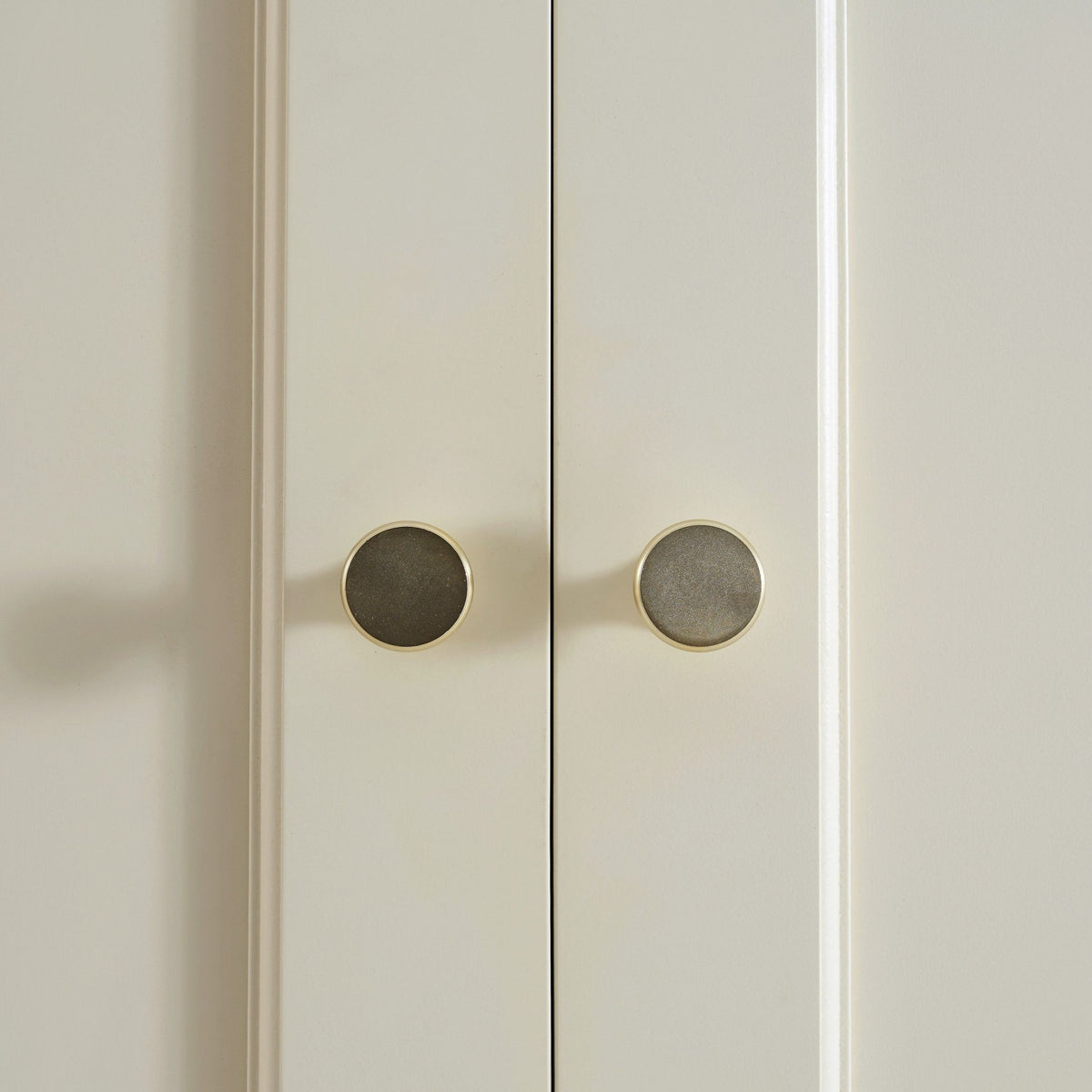 Ruby 5 Door Wardrobe with Drawers - Cream - DUSK