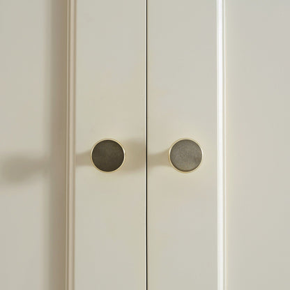 Ruby 5 Door Wardrobe with Drawers - Cream - DUSK
