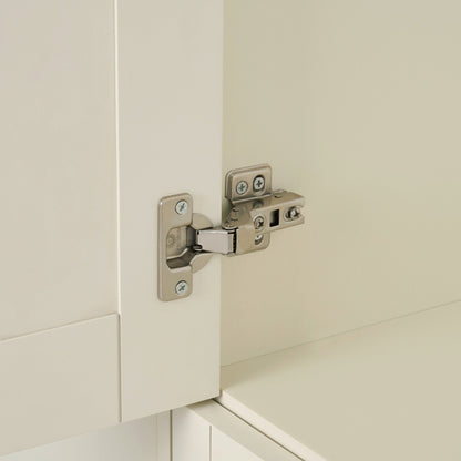 Ruby 5 Door Wardrobe with Drawers - Cream - DUSK