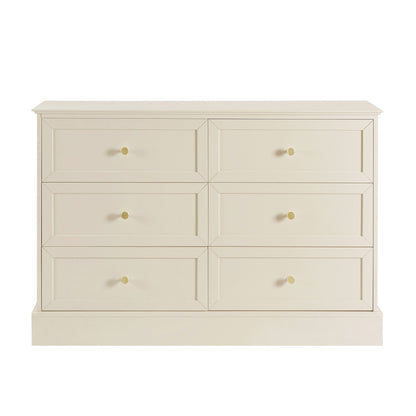Ruby 6 Drawer Chest - Cream - DUSK