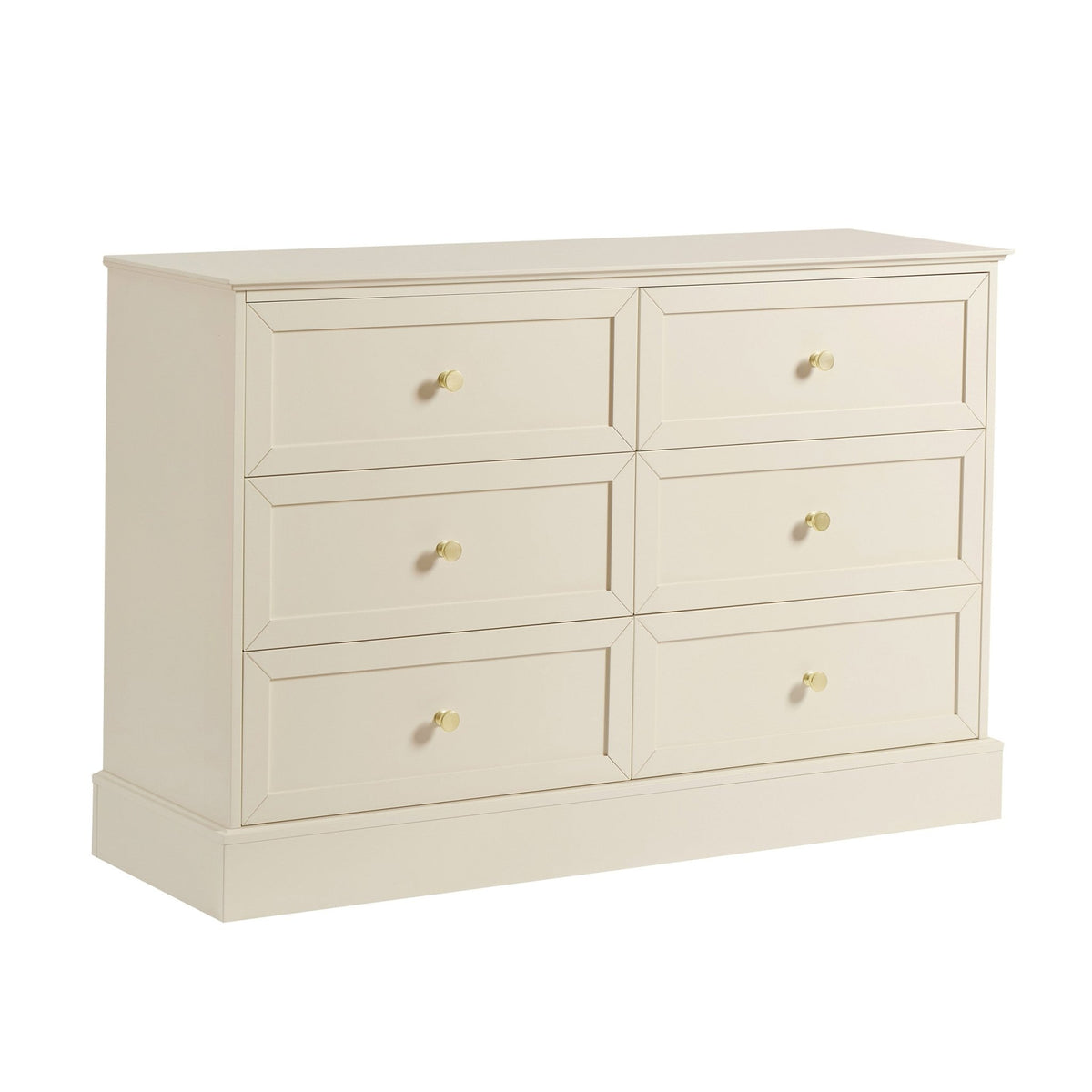 Ruby 6 Drawer Chest - Cream - DUSK