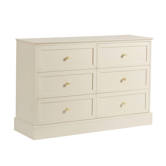 Ruby 6 Drawer Chest - Cream - DUSK