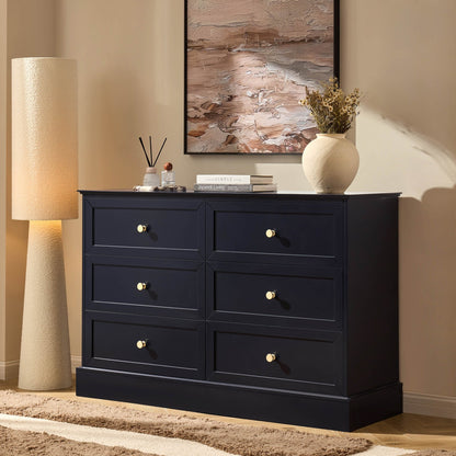 Ruby 6 Drawer Chest - Midnight - DUSK