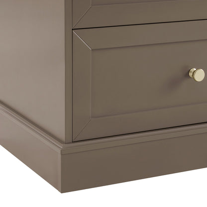 Ruby 6 Drawer Chest - Mushroom Brown - DUSK