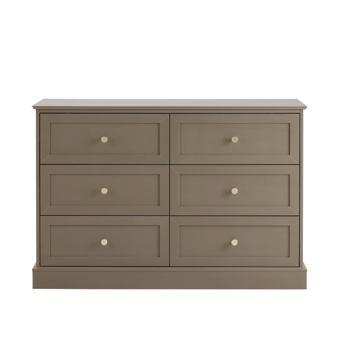 Ruby 6 Drawer Chest - Mushroom Brown - DUSK