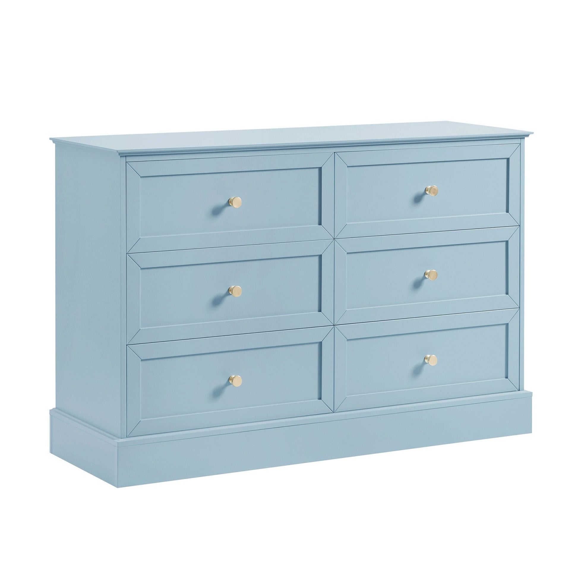 Ruby 6 Drawer Chest - Sky Blue - DUSK