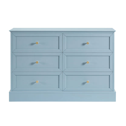Ruby 6 Drawer Chest - Sky Blue - DUSK