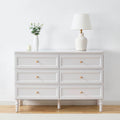 Ruby 6 Drawer Chest - Stone Grey - DUSK