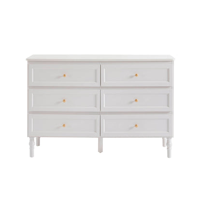 Ruby 6 Drawer Chest - Stone Grey - DUSK