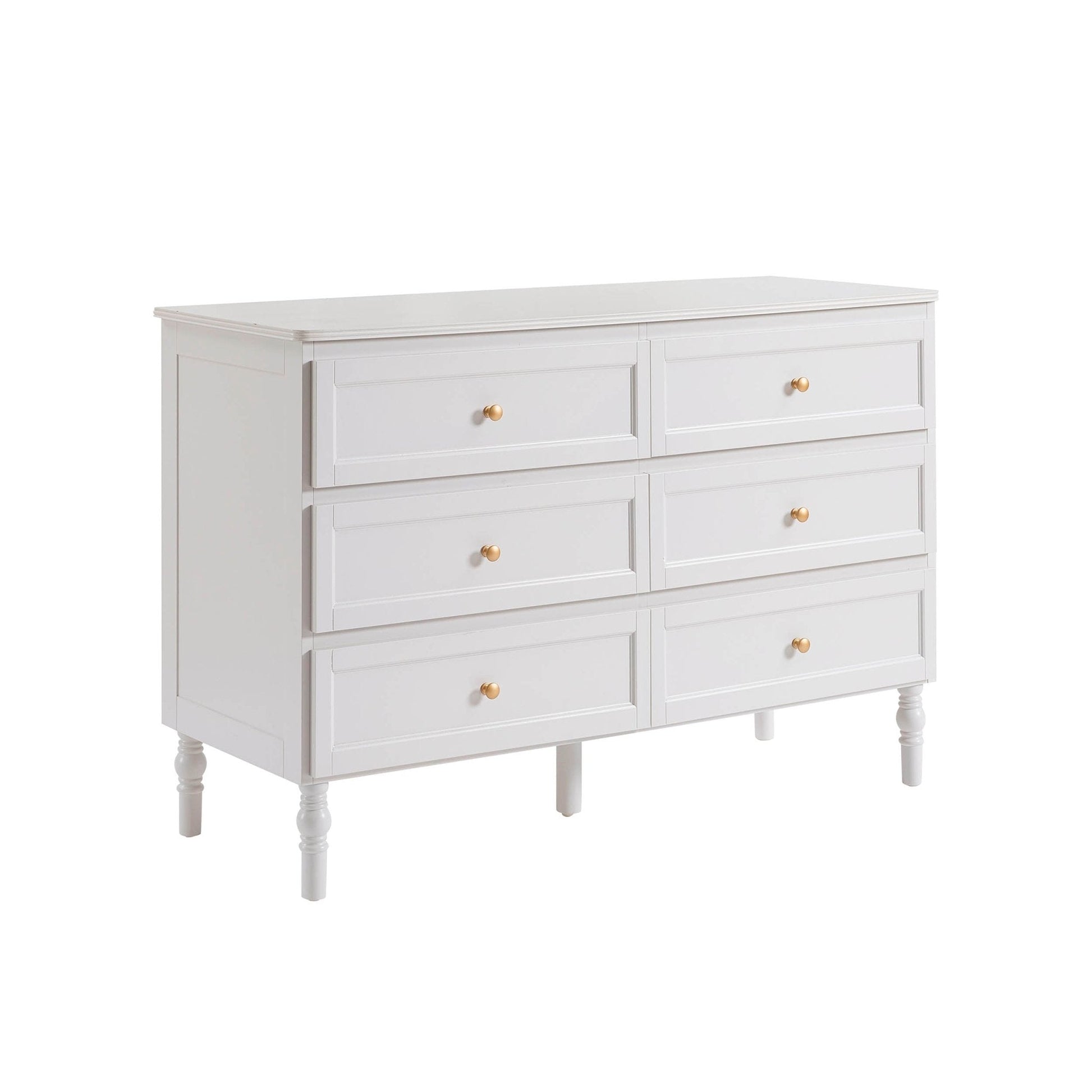 Ruby 6 Drawer Chest - Stone Grey - DUSK