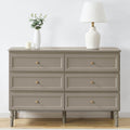 Ruby 6 Drawer Chest - Taupe - DUSK