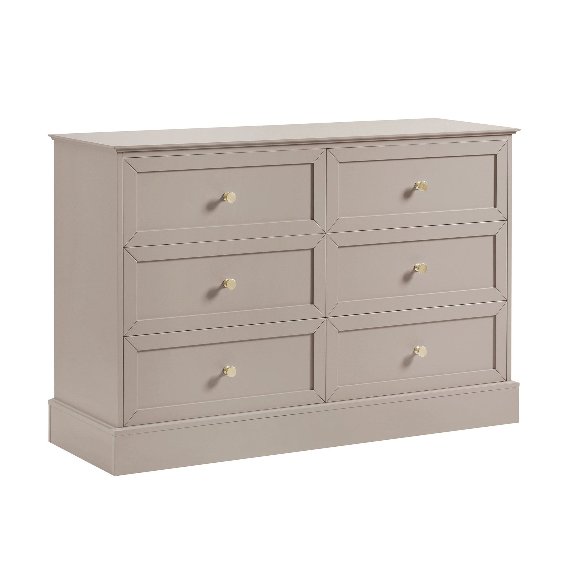 Ruby 6 Drawer Chest - Taupe - DUSK