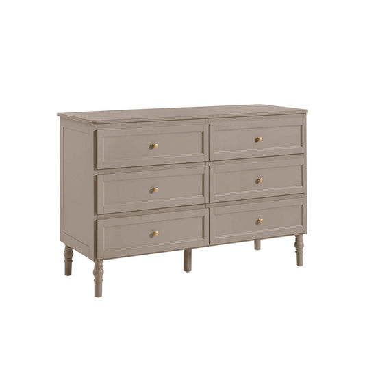 Ruby 6 Drawer Chest - Taupe - DUSK