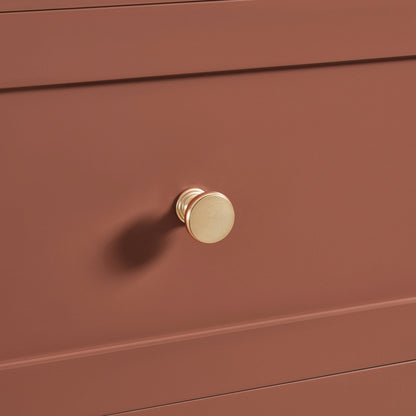 Ruby 6 Drawer Chest - Terracotta - DUSK