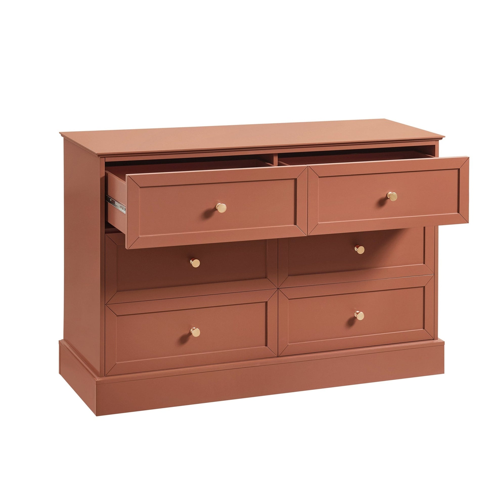 Ruby 6 Drawer Chest - Terracotta - DUSK