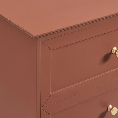 Ruby 6 Drawer Chest - Terracotta - DUSK