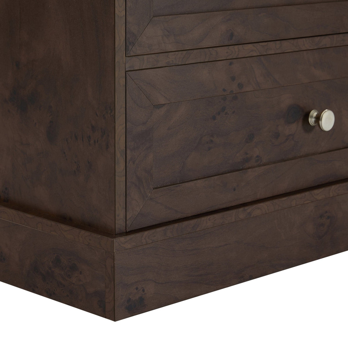 Ruby 7 Drawer Tall Chest - Dark Burl Effect - DUSK