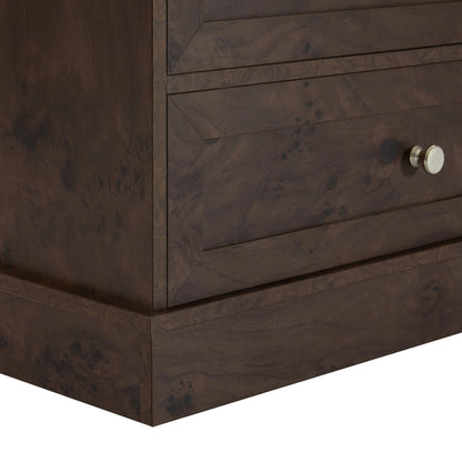 Ruby 7 Drawer Tall Chest - Dark Burl Effect - DUSK