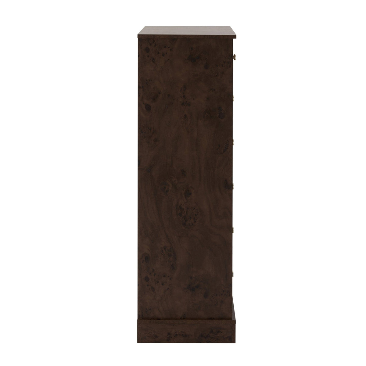Ruby 7 Drawer Tall Chest - Dark Burl Effect - DUSK