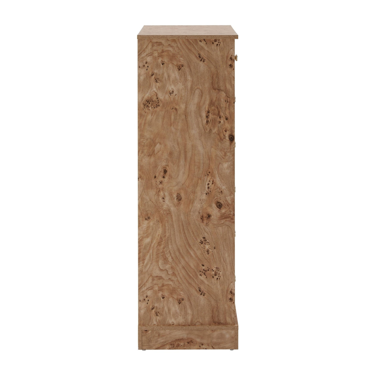 Ruby 7 Drawer Tall Chest - Light Burl Effect - DUSK