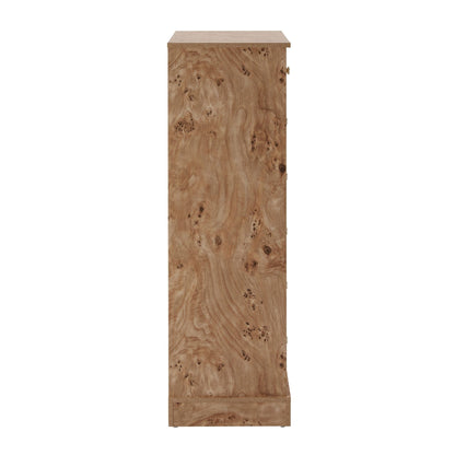 Ruby 7 Drawer Tall Chest - Light Burl Effect - DUSK