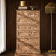 Ruby 7 Drawer Tall Chest - Light Burl Effect - DUSK