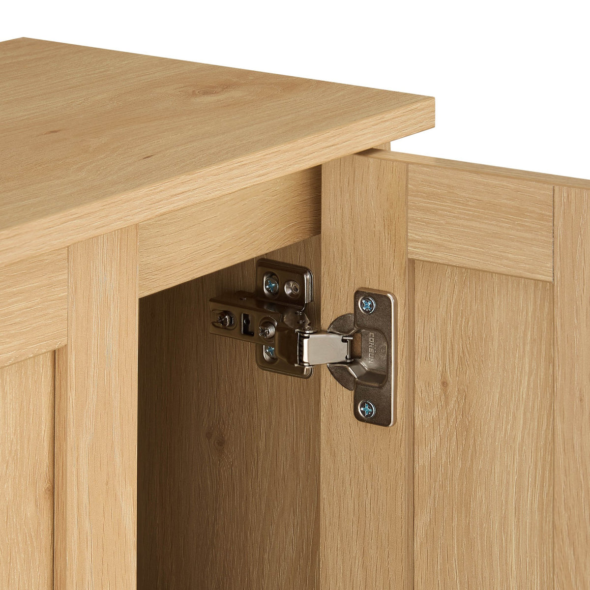 Ruby Bathroom Storage Cabinet - Light Wood - DUSK