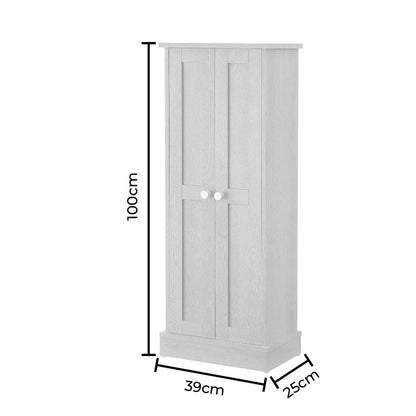 Ruby Bathroom Storage Cabinet - Light Wood - DUSK
