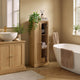 Ruby Bathroom Storage Cabinet - Light Wood - DUSK