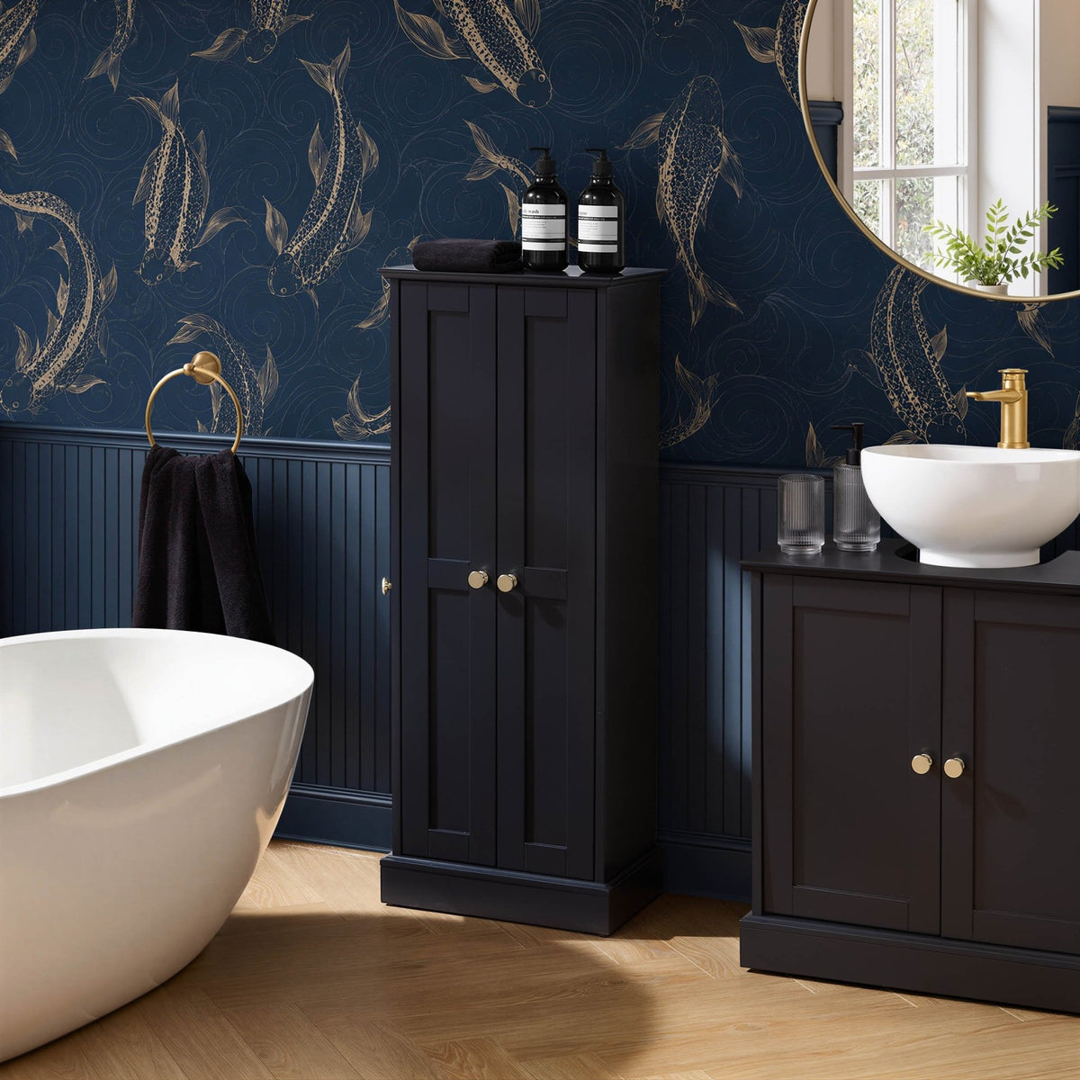 Ruby Bathroom Storage Cabinet - Midnight - DUSK
